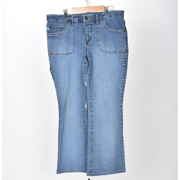 Duplex by Tyte Faded Boot Cut 5 Pocket Jeans Size 14W - Picture 1 of 2